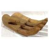 Carved Wood Hand - 4.5" x 12" x 7"