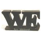 We Are Blessed Wood Decoration 8" x 12" x 2"
