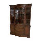 Bassett Mahogany Bow Front Cabinet