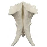 Czechoslovakian 3 Horn Vase 7"