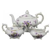 Spring Violets 3pc Rosetti Tea Set