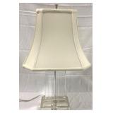 Glass Base Lamp - 24" Tall
