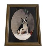 Framed Picture of Dog 16 x 13
