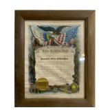 Improved Order of Red Men Certificate