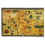 Star Wars Tatooine Map Wood Sign - 13" x 19.5"