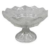 Pressed Glass Compote 6 x 10