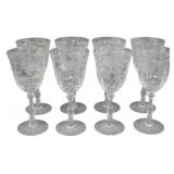 8 Fostoria Navarre Water Goblets 7"