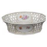 Nymphenburg Reticulated Bowl 3.5 x 10 x 8
