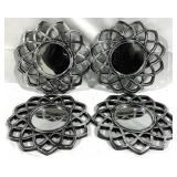 Set of 4 Mirrors - 10" Round