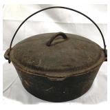 Cast Iron Pot with Lid - 6" x 12"