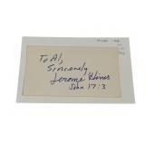 Jerome Hines Signed Index Card