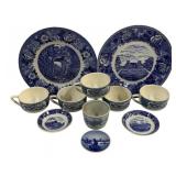 Assorted Blue & White Dishes
