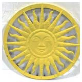 Metal Sun Decoration  - 18" Round