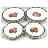 Lot of 17 Apple Plates - 7.5" & 10" Round