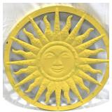 Metal Sun Decoration - 18" Round