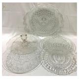 Assorted Glass Platters & Trays