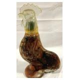 Glass Rooster Bottle w/ contents