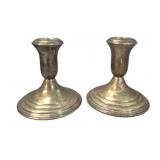 Pair Weighted Sterling Candlesticks