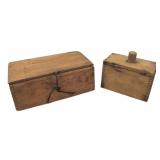 Early Dovetailed Wooden Box & Mold