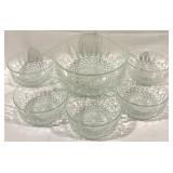 Glass 6pc Salad Set - 5" & 8" Round