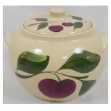 Watt Pottery Apple Covered Bean Pot 7x8"