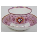 Painted Cup & Saucer 3"