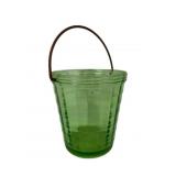 Anchor Hocking Uranium Block Optic Bucket
