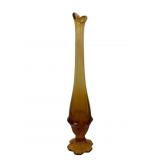 Fenton Valencia Amber Swung 13" Vase