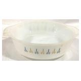 Fire King Candle Glow Bowl - 8.5" Round