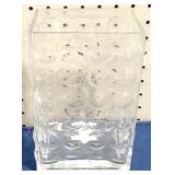 Glass Vase - 8" x 5" x 4"