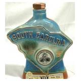 Jim Beam South Carolina Bottle - 9.5" Tall