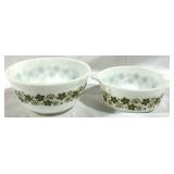 2 Pyrex Crazy Daisy Bowls - 8" Round