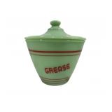 Jadeite Grease Jar w/ Lid 6 x 6