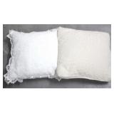 2 Throw Pillows - 13" x 13"