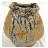 Art Pottery Vase - Signed "J Jones" - 7.5" Tall