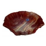 Imperial Slag Glass Bowl 9"