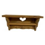 Wood Wall Shelf  6 x 18 x 9