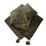 Sculptured Velour Throw w/ 2 matching pillows