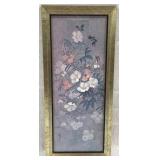 Framed Oriental Print - 10 x 22