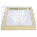 Brass Frame Reverse Painting Over Mirror