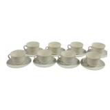8 Arcopal France Cups & Saucers 3.5"