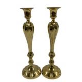 Pair GATCO 10.5" Brass Candlesticks