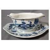 Blue Danube Blue Onion Gravy Boat