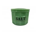 Jadeite Salt Jar w/ Lid 3.5 x 4.5