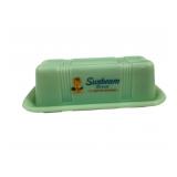 Jadeite Sunbeam Stick Butter Dish 2.5x7x3
