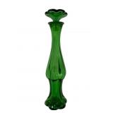Avon Emerald Bud Vase Bottle 9"