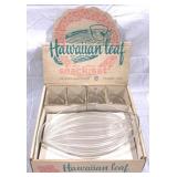 Federal Glass Hawaiian Snack Set in Original Box