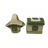 Ceramic Trinket Box & Basket