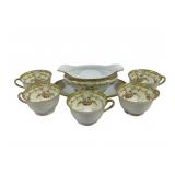 Noritake Arlene Gravy & 5 Cups
