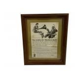 Edison Phonograph Framed Print 12 x 9.5
